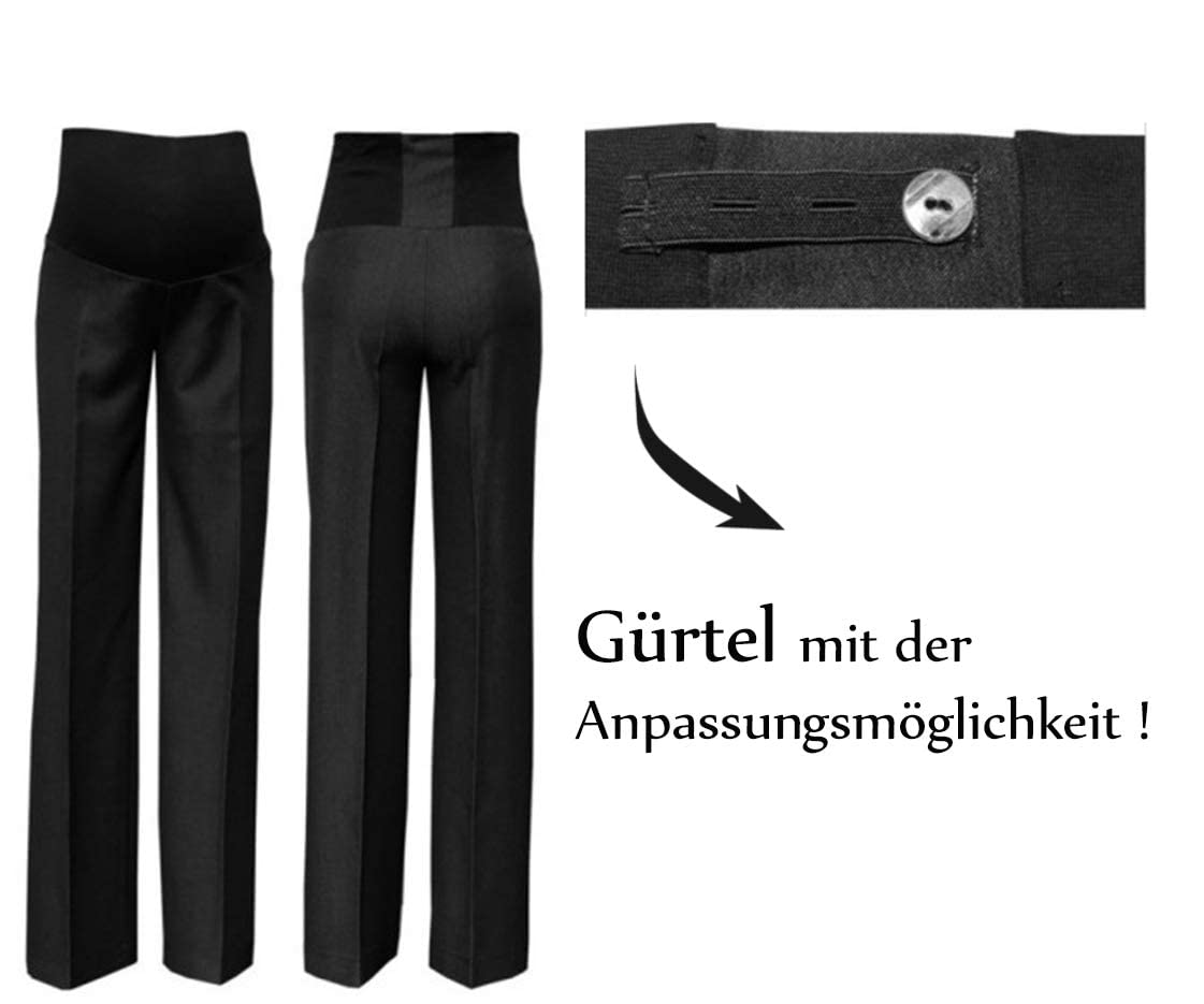 MijaCulture Pantalon de maternité Classique et élégant, Formels Intelligent 1011A