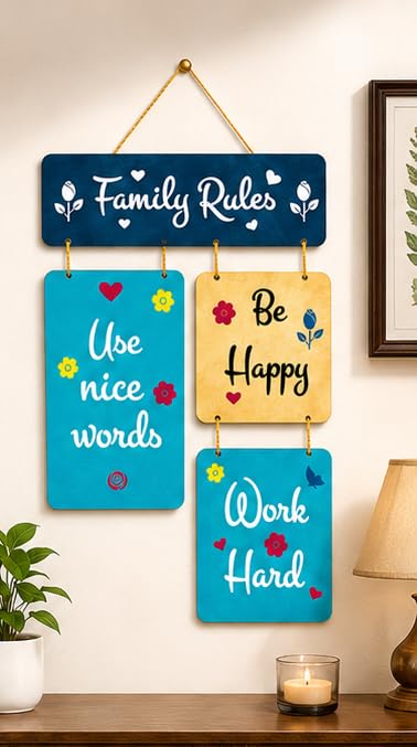 Image of Motivational Quote Wall Hanging for Home Decor | What You Think You Become, What You Feel You Attract, What You Imagine You Create MDF Wooden Wall Art | Office, Living Room & Meditation Decor (WH-23)