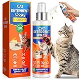 Cat Deterrent Spray - for Indoor & Outdoor, Cat Scratch Deterrent for Furniture Protection, Sofas, Rugs, Curtain - Cats Behavior Training Prevent Urine Marking, with Natural Ingredients(5.07 Fl Oz)