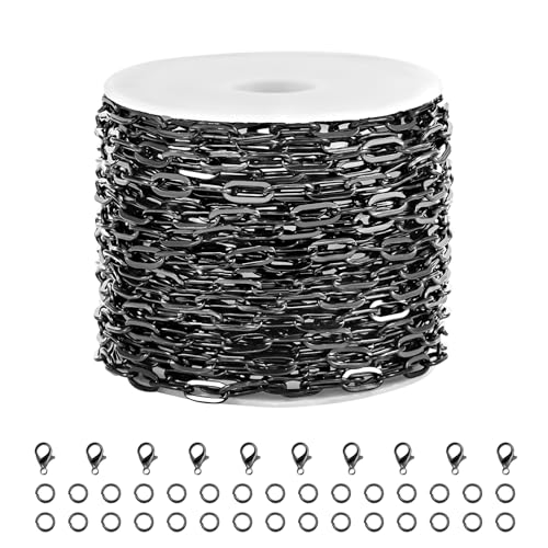 5 Meters Stainless Steel Chain for Jewelry Making Small Paperclip Links