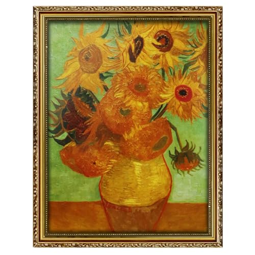 Image of 12x16 Gold Frame Vintage Picture Frame Ornate Wood | Wood, Shatter-resistant Plexiglass, Wall Hanging