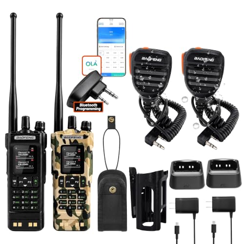 Image of BAOFENG DM32 DMR Ham Radio: 10W Long Range Radio Dual Band for Work Teams | Walkie Talkie with APRS GPS & Bluetooth Adapter USB-C Rechargeable Radio for Outdoor Hunting Emergency Security 2 Pack