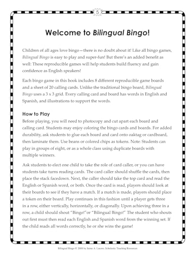 Bilingual Bingo (Spanish and English Edition) - Image 3