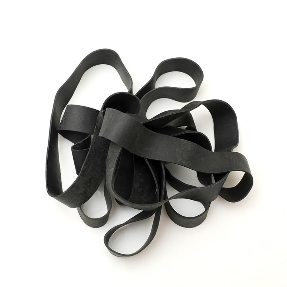 Bande Elastiche Resistenti, 10 Pezzi di Elastici in Gomma Lunghezza Piatta 11 cm Extra Large Neri Elastici Spessi Larghezza 2,5 cm for imballaggio di pacchi