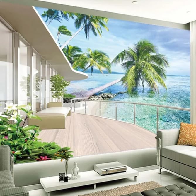 Papier peint photo Hawaï haut de gamme en toile pour déco TV
