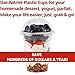 Aatriet 12 oz Clear Plastic Parfait Cups with Insert 3.25oz & Dome Lids No Hole - (20 Sets) Yogurt Fruit Parfait Cups, for Dips and Veggies, Take Away Breakfast and Snacks. No Leaking