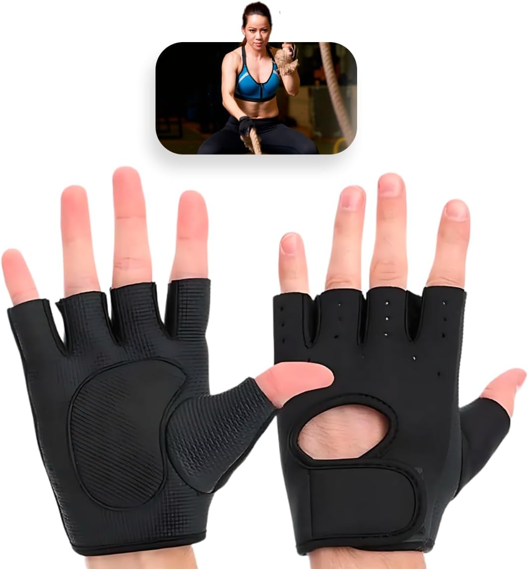 Par de Luva Academia Musculação Feminina Masculina Luva Ciclismo Treino Fitness Ginástica Proteção Antiderrapante Anticalos Ajustável Acolchoada Anatômica Unissex Neoprene Respirável Par de Luva Academia Musculação Feminina Masculina Luva Ciclismo Treino Fitness Ginástica Proteção Antiderrapante Anticalos Ajustável Acolchoada Anatômica Unissex Neoprene Respirável