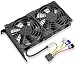 GDSTIME Graphic Card Fans, Graphics Card Cooler, Video Card Cooler, PCI Slot Dual 90mm 92mm Fans, VGA Cooler