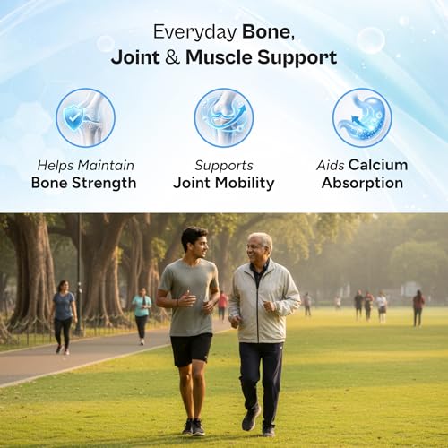 Image of Tata 1mg Calcium Magnesium Zinc Tablets | With Vitamin D3 600 IU, K2-7, B12 & Folic Acid | Hadjod & Black Pepper Extract | Bone & Joint Support Supplement for Adults | 60 Tablets