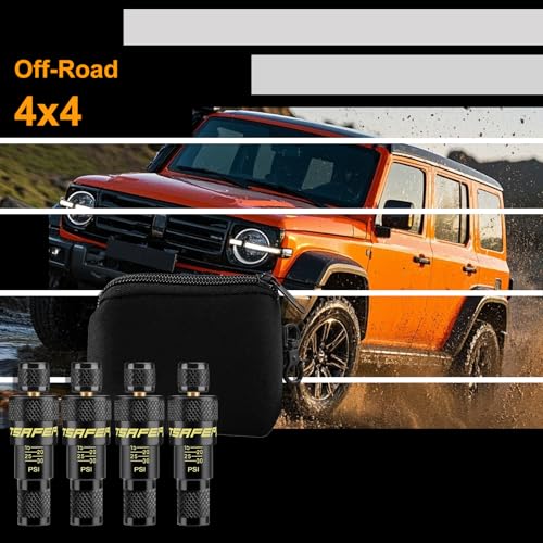 Image of ATsafepro Tire Deflator, 10-30PSI Adjustable Auto-Stop Tire Deflators Offroad Accessories, Air Down Tire Deflators Kit Tool for Rapid Deflator Off Road 4x4 Various Vehicles (Pack of 4)