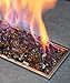 GASPRO 20 lbs Fire Glass for Propane Fire Pit, 1/2-Inch Reflective Fireplace Glass Rocks for Fire Pit Table, Copper