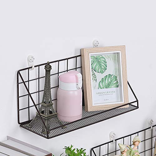 VYATIRANG Metal Floating Self-Adhesive Wall Mount Shelf