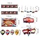 Cars Geburtstagsdeko, 104 Stück Cars Geburtstagsdeko Set, 3D Cars Luftballons, Tischdecke, Aufklebern, Swirl Decoration, Tortendeko, Banner, Hintergründe, Geeignet Geburtstagsdekoration für Jungen