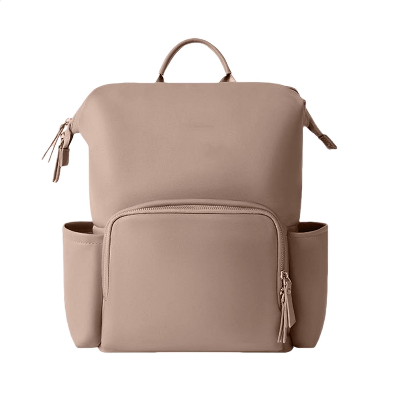 Skórzana torba na pieluchy, skórzany plecak na pieluchy Torba dla dziecka o | PUty skórzany plecak Travel Travel Waterproof wielofunkcyjny dla mamusi