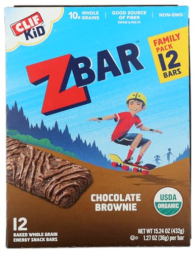 Clif Bar Z Chocolate Brownie Organic 12 Count 15.24 Ounce