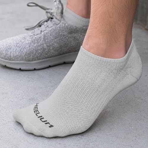 Image of HEELIUM Bamboo Ankle Socks for Men & Women | Ultra-Soft, Odour-Free, Thin & Breathable | 3X Softer than Cotton | Sizes - M (UK 4-8) & L (UK 9-13)