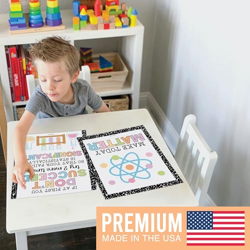 Hadley Designs 6 Science Posters for Classroom Decor – Inspirational and Fun Science Classroom Decor for Elementary & Middle School, Composition Notebook Motivational Wall Art - Image 3