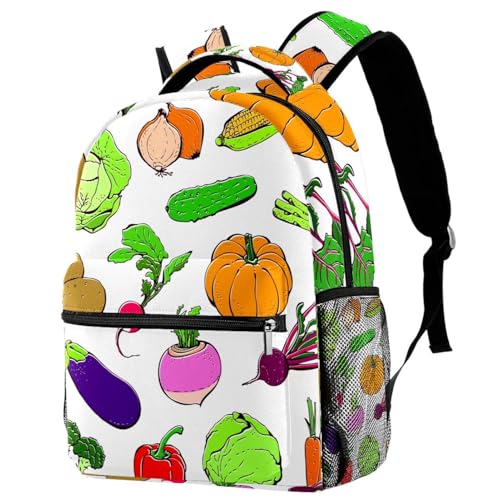 Sac à dos d'école multicolore de 29.4x20x40cm pour adolescents et filles