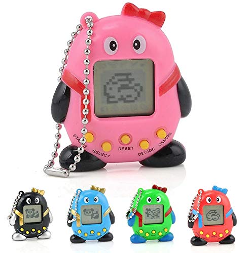 WOW TasticW93442 Nostalgic 90s Mini Virtual 168 1 Cyber Pet Toy-Penguin, Assorted