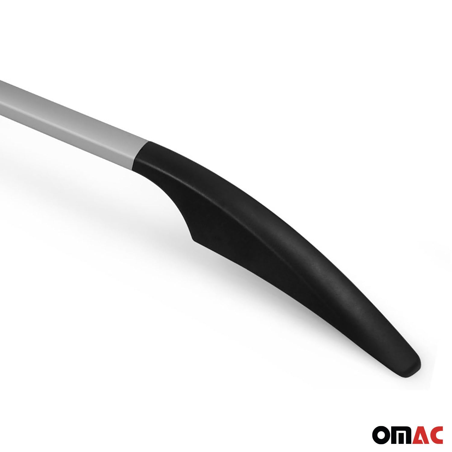 OMAC Dachreling Dachgepäckträger Relingträger kompatibel mit VW Caddy 2003-2020 L1 Alu Silber 2X