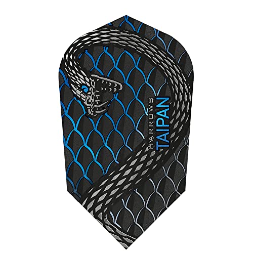 Harrows Dart Flight Taipan Slim Dart Flight Dartflight Set für Softdarts und Steeldarts (Aqua)