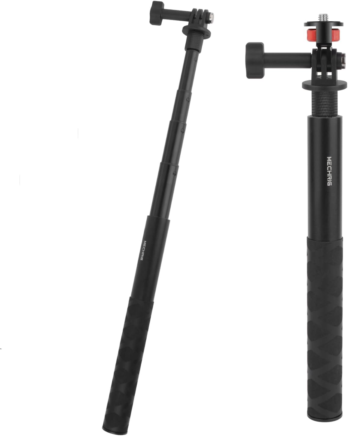 47" Invisible Selfie Stick for Action Cameras, Extendable Monopod Pole (8.8"-47.2") with 360° Tripod Adapter, Phone Clamp for GoPro 13/12/11/10, Insta360 X5/X4/X3, DJI Osmo Pocket 3 - YD013