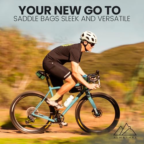 ALMSTHRE Signature Bike Saddle Bag – Hunter Green | 0.5L Bike Seat Bag (3" x 5.25" x 2") | Water-Resistant Ripstop, Waterproof Zipper, Internal Pocket | Durable Under Seat Storage by ALMSTHRE - Image 6