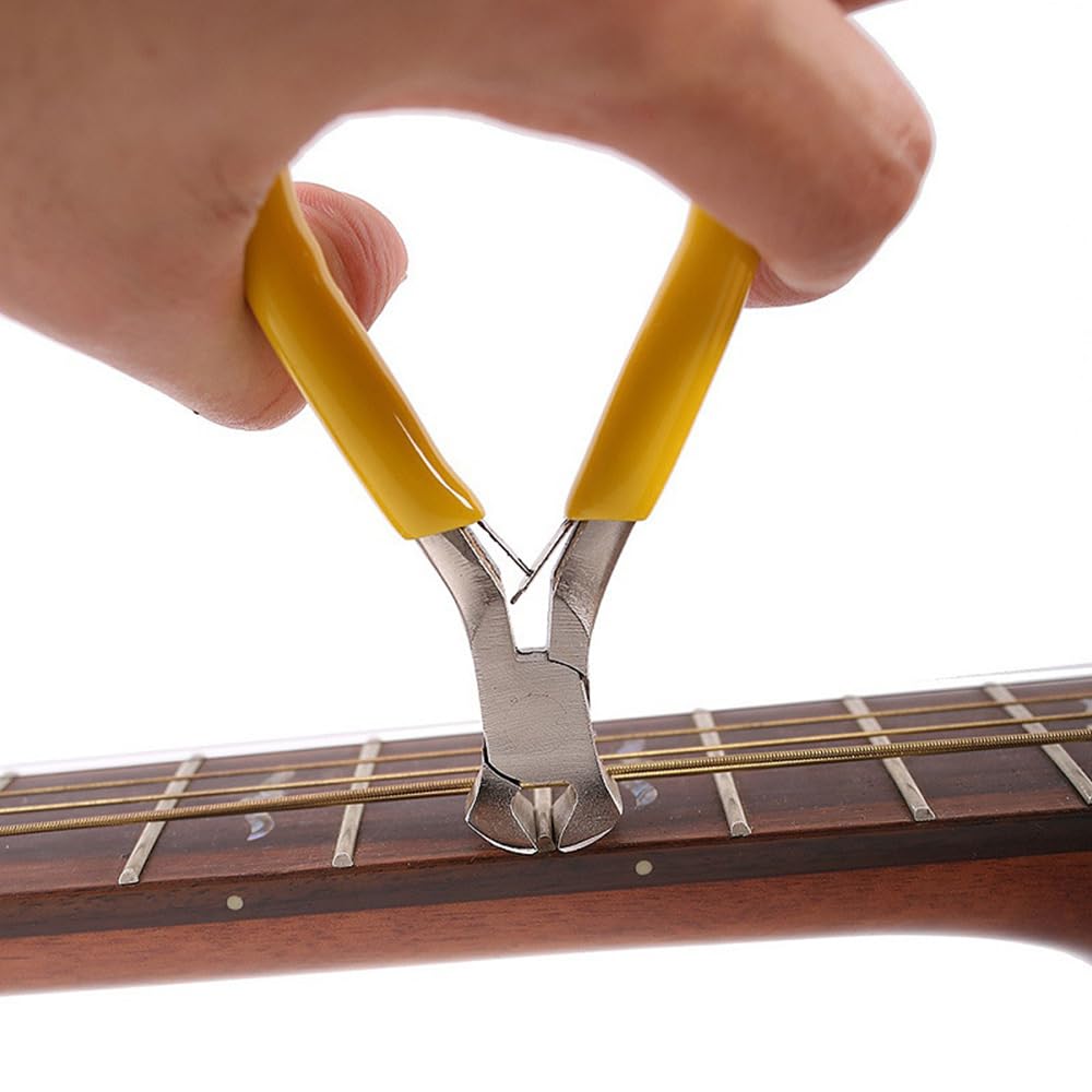 Kit de Herramientas para Guitarra, Kit de Herramientas de Mantenimiento y reparación para Guitarra eléctrica, Bajos, etc., 72 Uds.