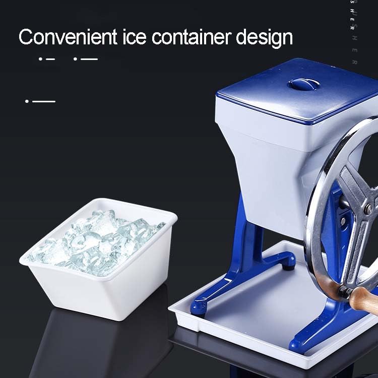 Tritaghiaccio manuale, con manovella, con capacità di 2 kg, facile da pulire, design multi-parte per bar, cocktail, coni di neve, cucina, per uso commerciale e domestico