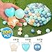 STARBOLO Star Ball Pit Balls for Toddlers - 50 100 200 500 Pack BPA Free Crush Proof Plastic Balls for Ball Pit, Gift for Kids Toddlers Birthday Christmas Decor Giant Friendship Banner Props
