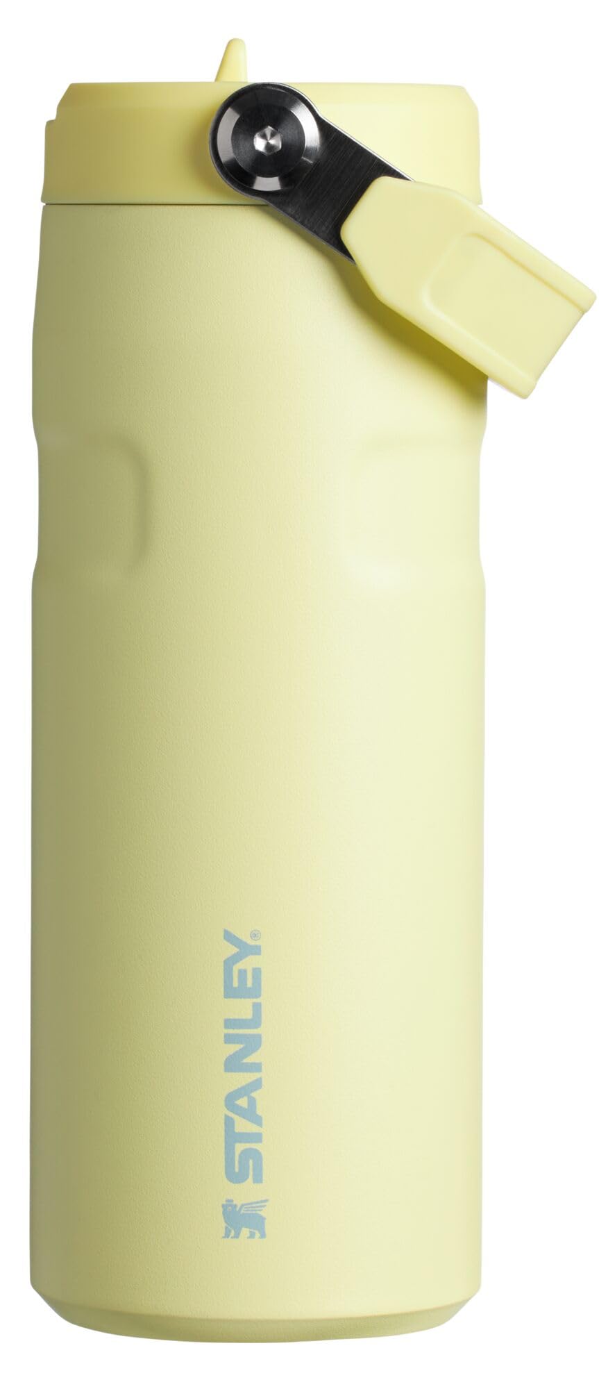 STANLEY IceFlow Flip Straw 2.0 Bottle, 16 oz, Pomelo | Easy Carry Handle | Twist On Lid and Flip Up Straw | Lightweight Water Bottle | Insulated Stainless Steel | BPA-Free