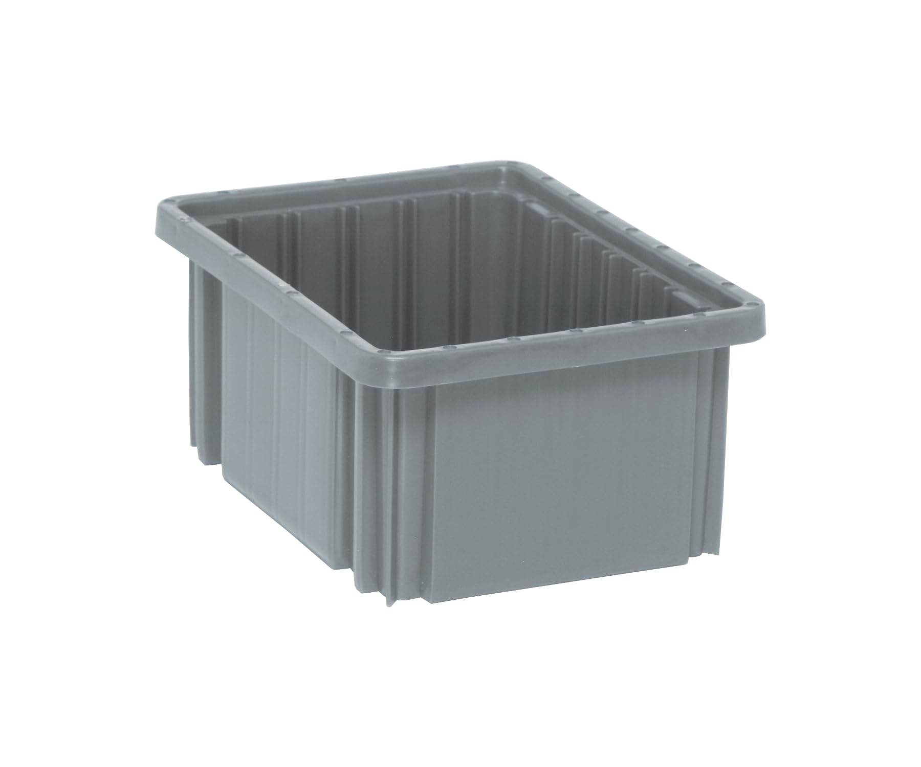 Dividable Grid Storage Container by QUANTUM STORAGE SYSTEMS – 11L x 9W x 5H, 448.0 cubic_inches, Plastic, Gray, Pack of 20