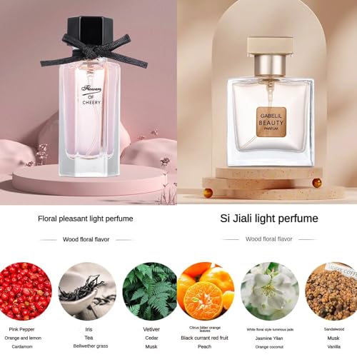 مجموعة هدايا عطور للنساء، 4 قطع، هدية عيد الحب لها، عطر زهري منعش يدوم طويلا، مجموعة عطور للسيدات للمواعدة واعياد الميلاد وهدية لصديقة، او دي بارفان للنساء