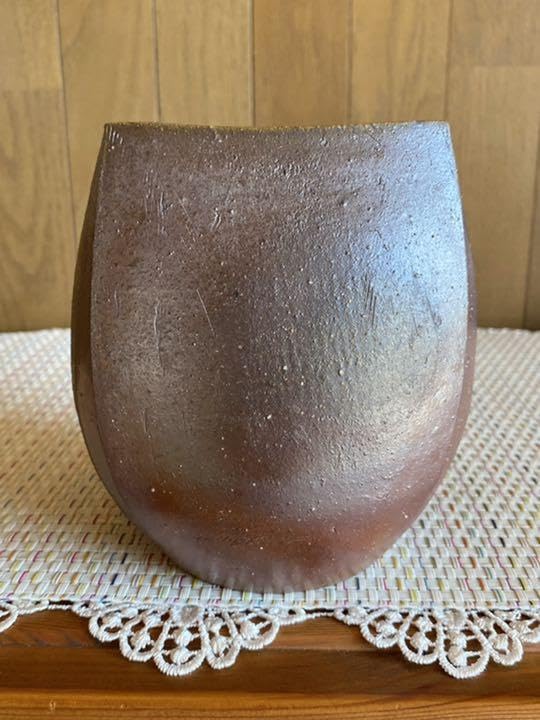 備前焼 花瓶 奥本丸味