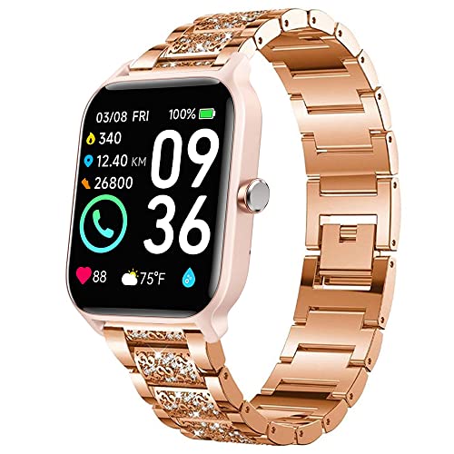 Correa compatible para reloj inteligente Lamshaw Bling metal ajustable miniatura 1