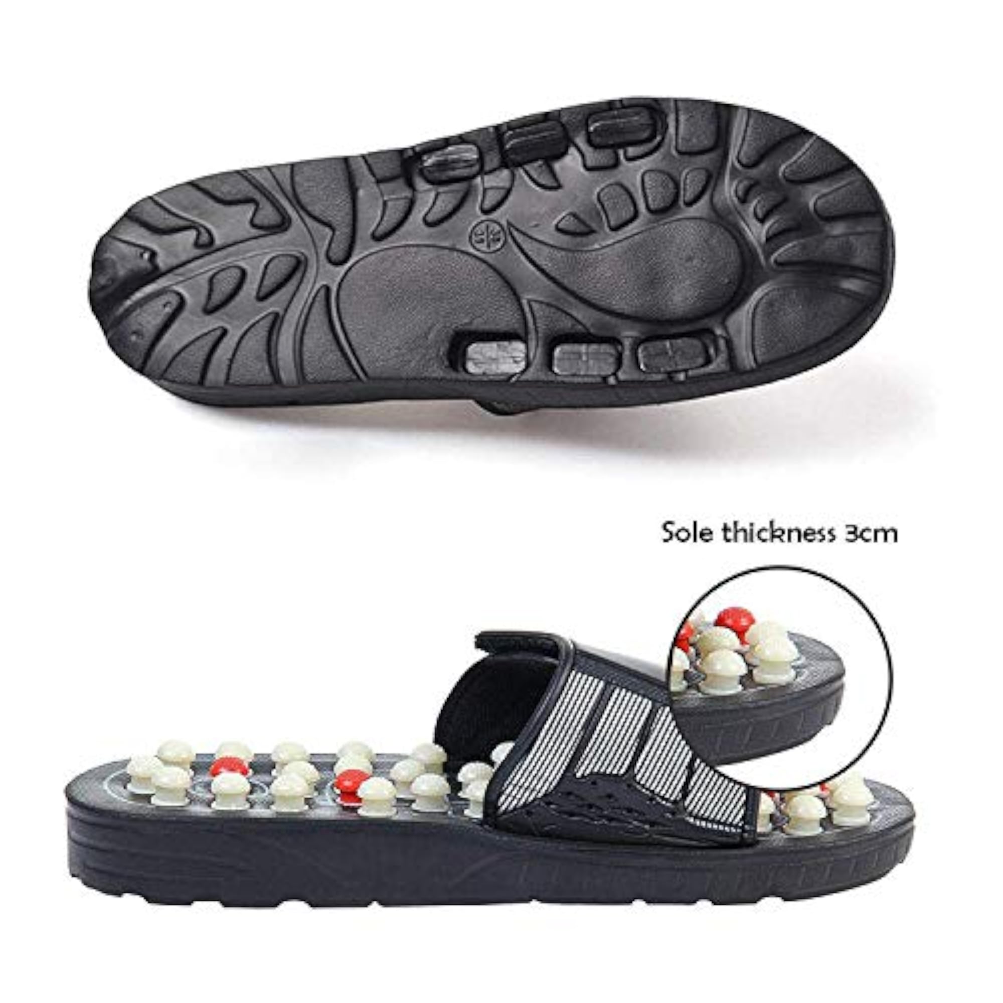 Manual Spring Acupressure Slippers for Blood Circulation