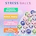 12 Pack Fidget Stress Balls for Adults, Cute Octopus Stress Relief Stress Ball, Bulk Squishy Squeeze Ball Set and Birthday Party Favors