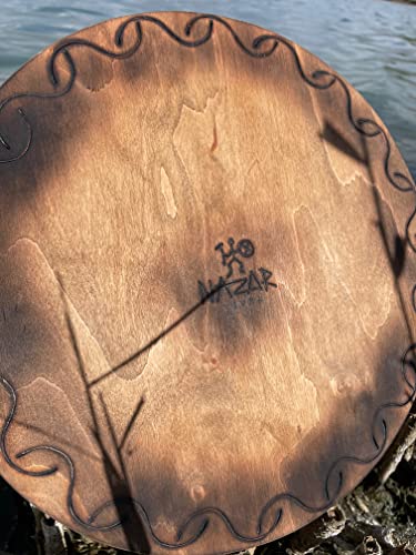 Rain Disk "Water-Fall" 16 Inch | Sound Healing Tool | Relaxing Water Sound | Ocean Drum From Wood | 60 Seconds Long Meditative Sound | Must Have Instrument For Sound Bath, Sound Therapy #TOP1