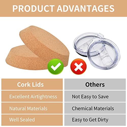 6 Pieces Large Corks Lids For Mason Jars Small Cork Lids For Jars Wood Jar Cork Lids Canning Lids Cork Bottle Lids Cork Lids Only For Kitchen Wedding Favor Canning #TOP3