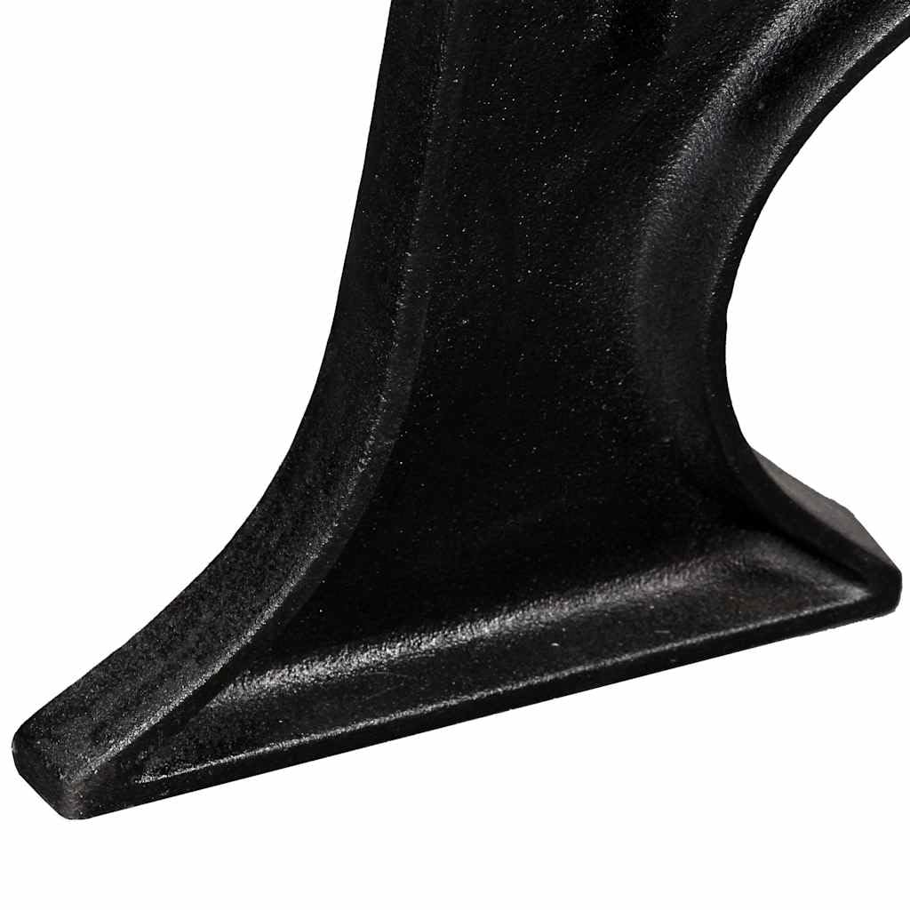 Hothingwell Gambe da tavolo in ghisa solida, base ad arco stile antico, 2 pezzi con fori preforati per installazione semplice, supporto per vassoio pesante per tavolino da caffè industriale.
