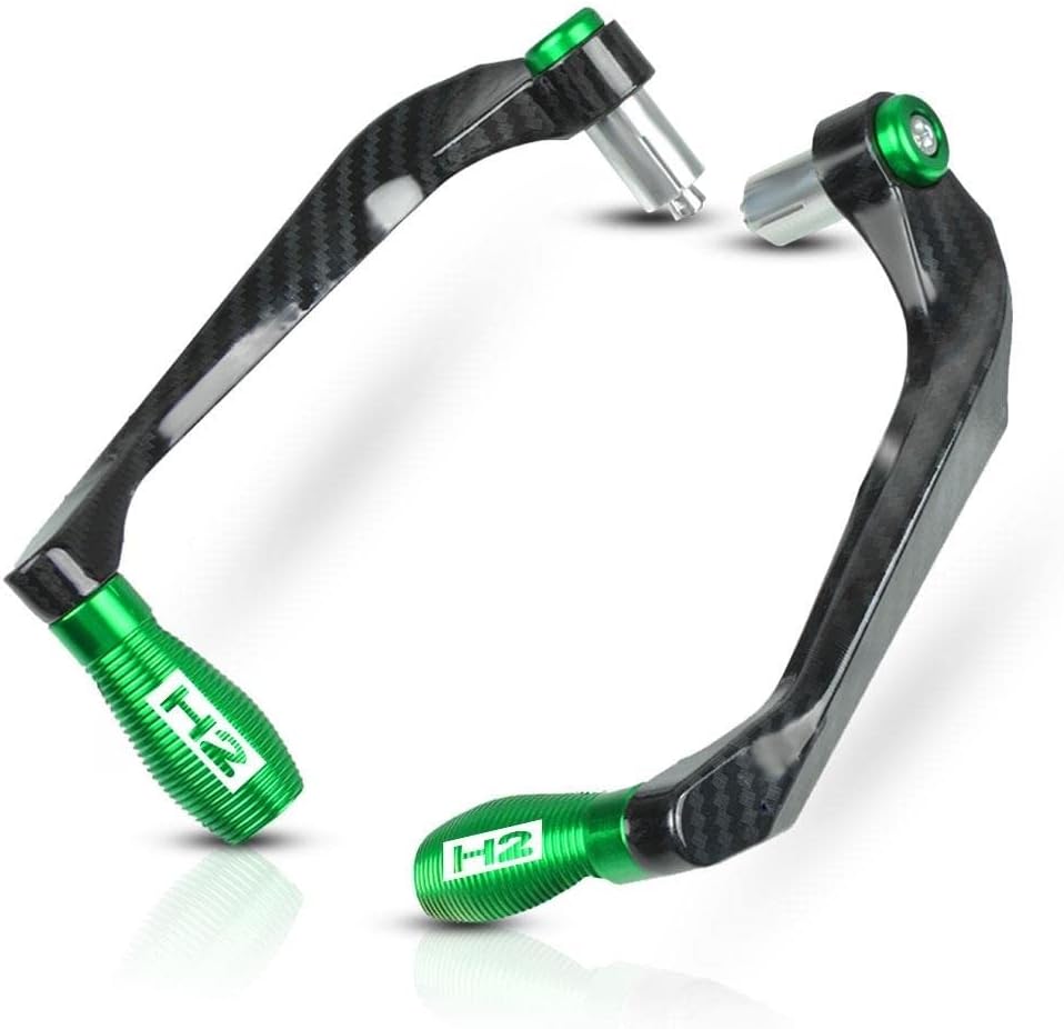 Ogniwo for Kawasaki H2 H2R 2015-2020 2021 2022 Motorcycle CNC Handlebar Grips Guard Clutch Brake Levers Handle Bar Lever Protector (Color : Green)