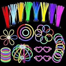 DERAYEE Luminous Fluorescent Bracelet, 30 Pieces Luminous Stick for Children Adults Decoration Birthday Wedding Parties