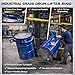SRECELL 55 Gallon Drum Lifter Ring, Steel Tilting Drum Ring for Forklift Handling, 1200 LB Capacity Painted Carbon Steel Drum Carrier for Industrial Use (Blue)
