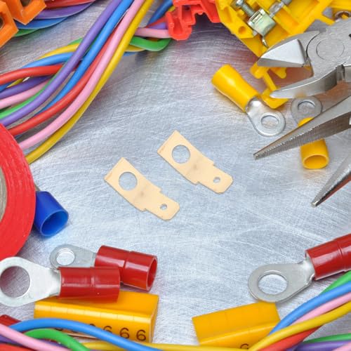 Conectores de latón macho SOIMISS de 100 piezas para cable de altavoz y audio de coche 6