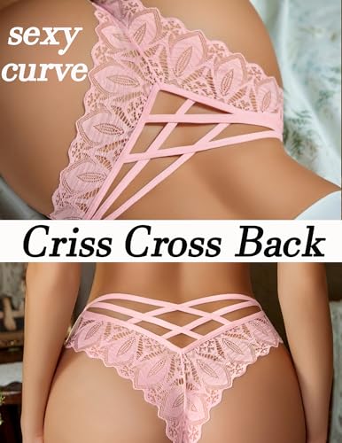 Image of Avidlove Womens Underwear Lace Cheeky Panties Criss Cross Back Bikini Thongs Sexy Undies