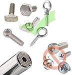 Universal Socket Wrench, Self-Adjusting Socket Fits Standard 1/4''-3/4'' (7-19mm) with Ratchet Wrench Power Drill Adapter, 2Pcs 11.6'' Flexible Drill Bit Extension Shaft with Drill Bit Sets