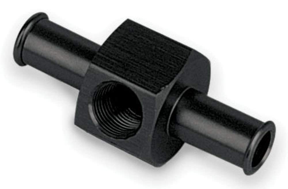 Moroso 65360 Fuel Gauge Fitting, 1/8" NPT Female x 3/8" Hose