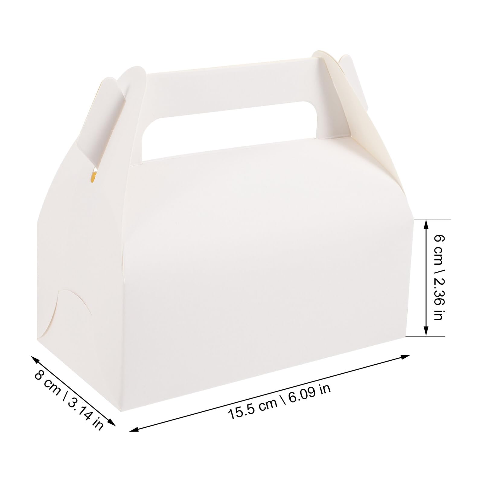 Cupcake Kasten 50 Stück aus Papier für Kuchen und Kekse Weiß