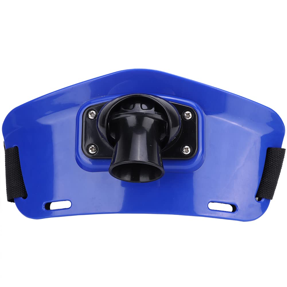 Ceinture De Pêche ABS – Rotative, Coussin éponge 7mm, Réglable 28cm – Support Canne Pour Pêche à La Traîne – Bleu/rouge
