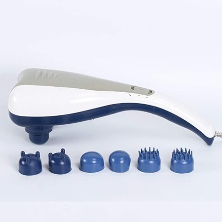 MAAUVTOR Powerful Electric Double Head Hammer pro Body Massager for Pain Relief Acupressure Dual Hand Dolphin Double Point Body Massager
